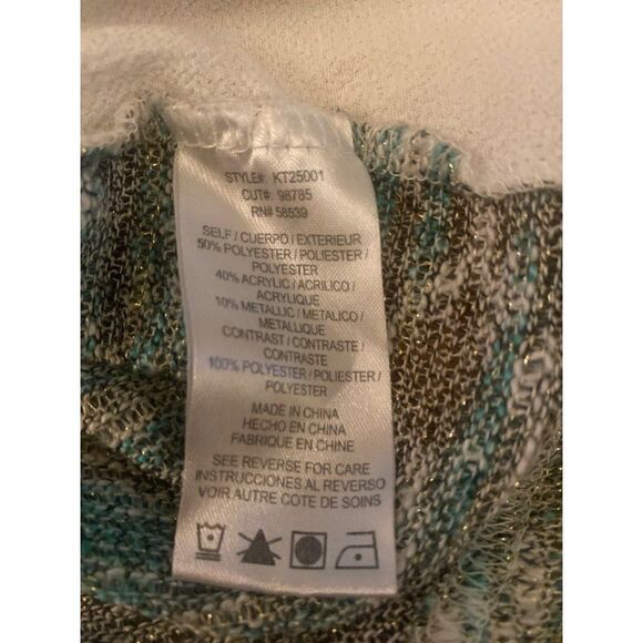 Kut from the Cloth women's multicolor sleeveless tank with size accent zips Lrg - Picture 6 of 8